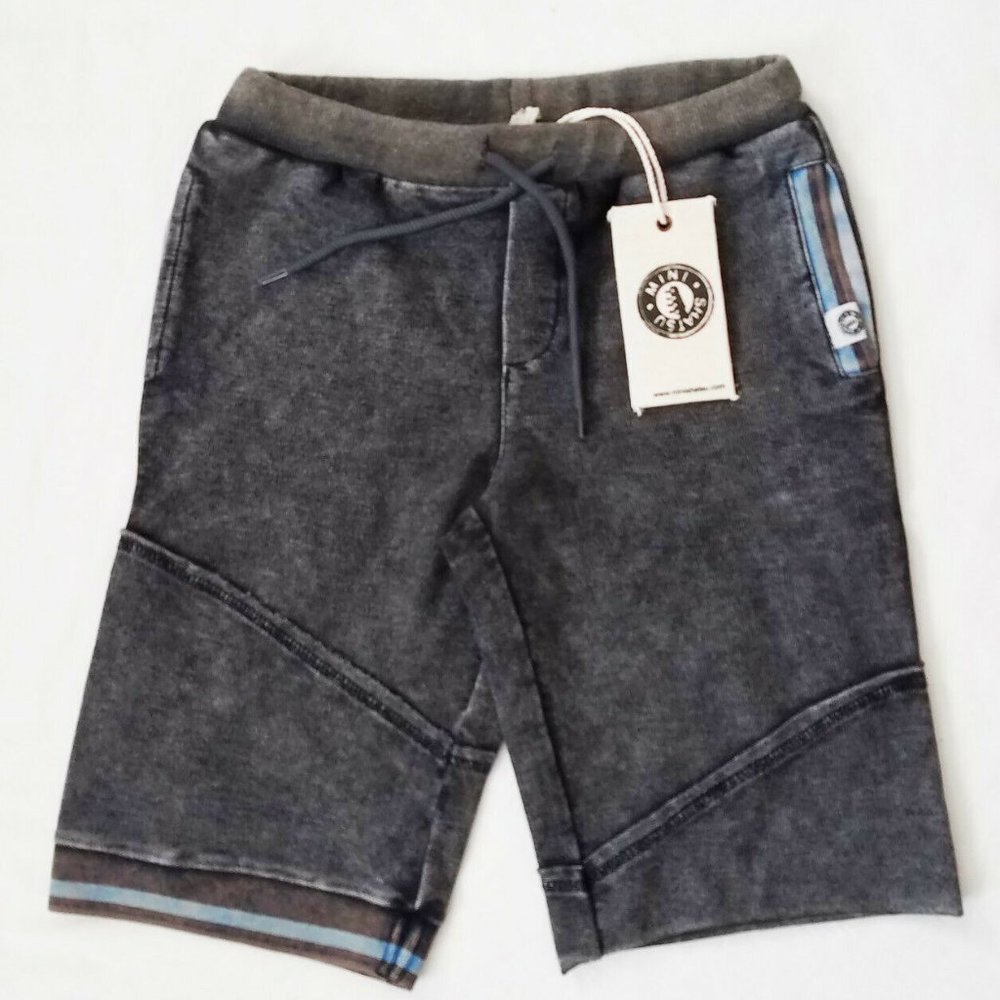 NWT sz 6 Mini‎ Shatsu Boys Summer Shorts Grey Knit Last pair